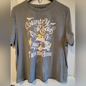 Shein curve 2xl grey T-shirt